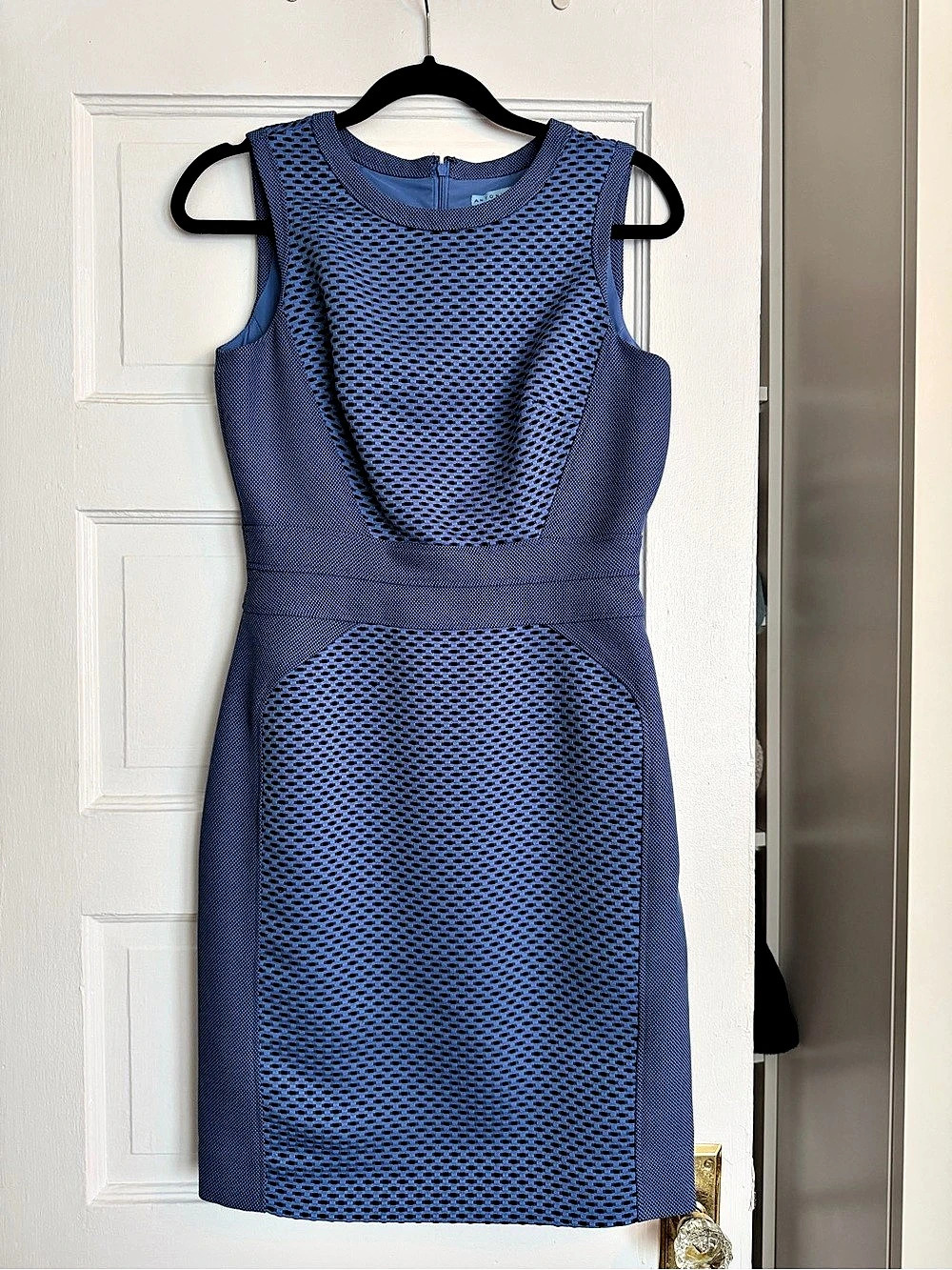 Antonio Melani Mesh Mini Dress Blue Size 4 Like New